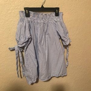 Stripped Off The Shoulder Blouse!